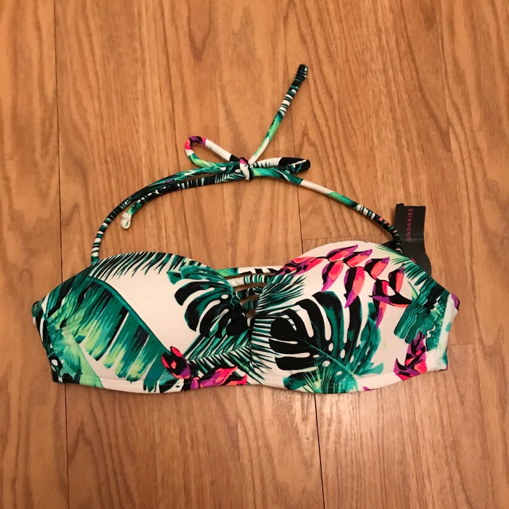 Tropical bikini top